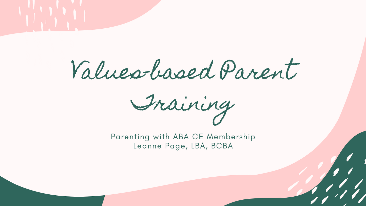 May 2021 Values CE Slides