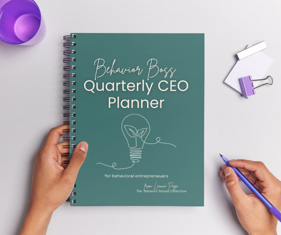 Behavior Boss Quarterly CEO Planner