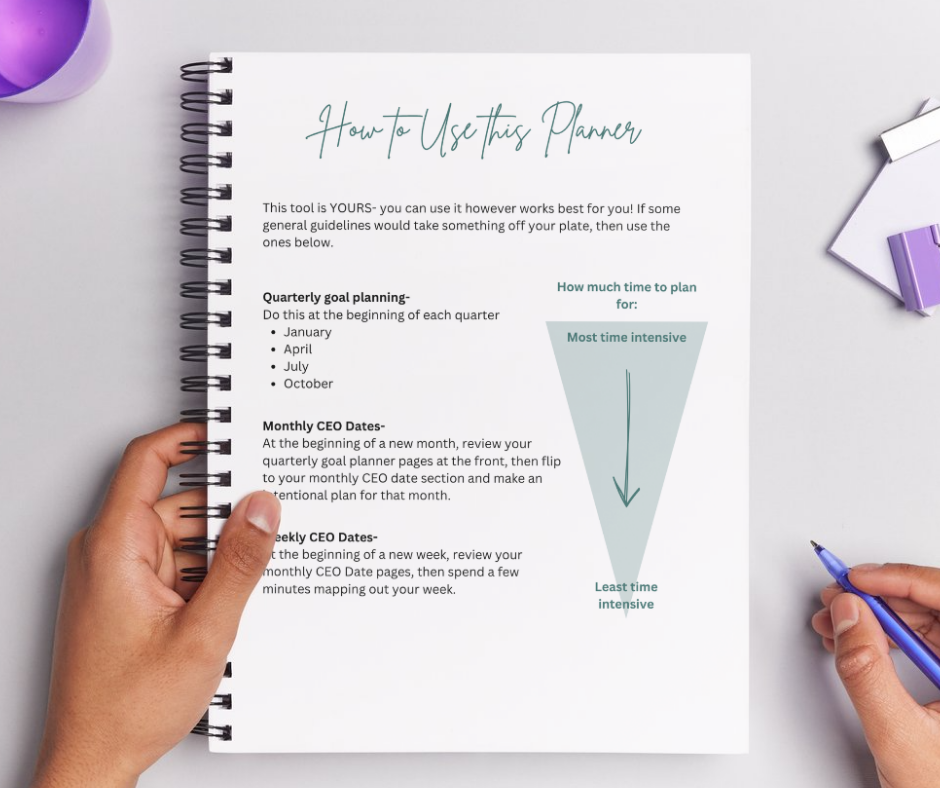 Behavior Boss Quarterly CEO Planner