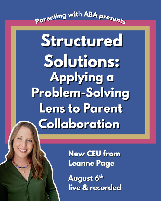 Aug 2025 CE Certificate - Structured Solutions: Applying a Problem Solving Lens to Parent Collaboration